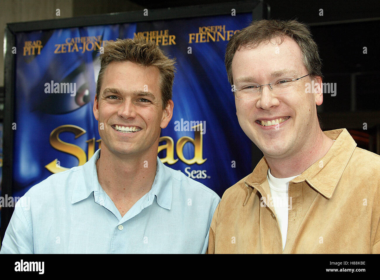 TIM JOHNSON & PATRICK GILMORE SINBAD: Legende der sieben SE LOEWS Jahrhundert Stadt LOS ANGELES USA 22. Juni 2003 Stockfoto