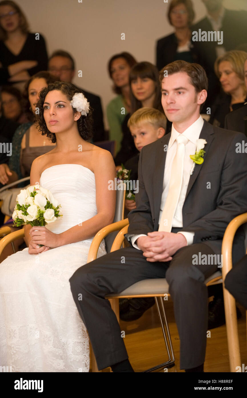 Standesamtliche Trauung Stockfoto