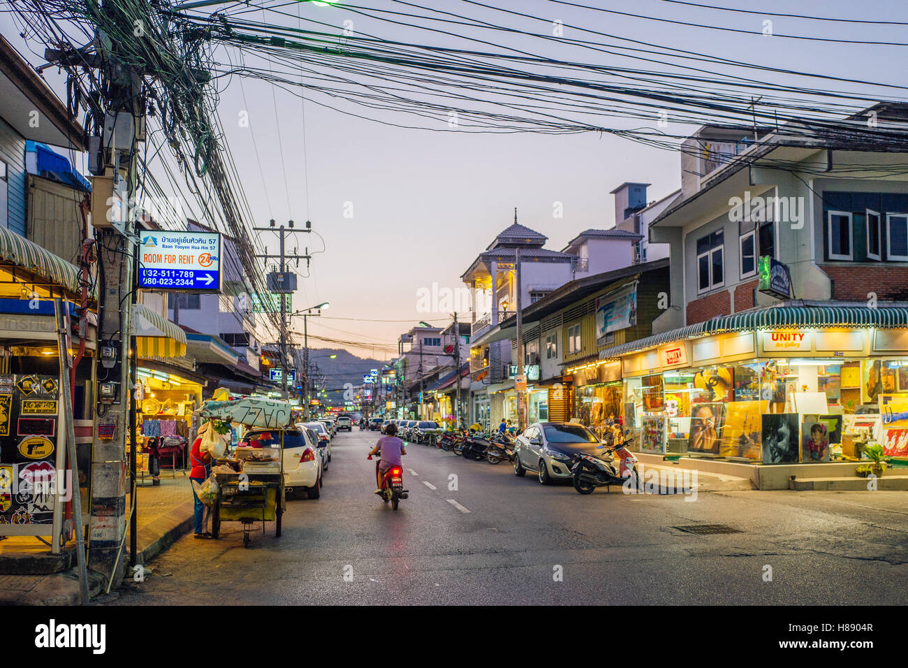 Das StadtZentrum von Hua Hin, Thailand Stockfotografie Alamy