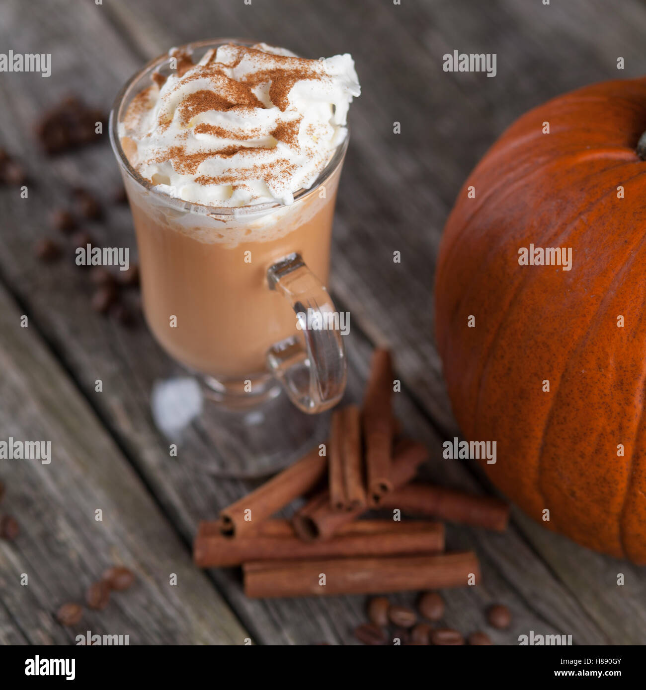 Pumpkin Spice latte Stockfoto