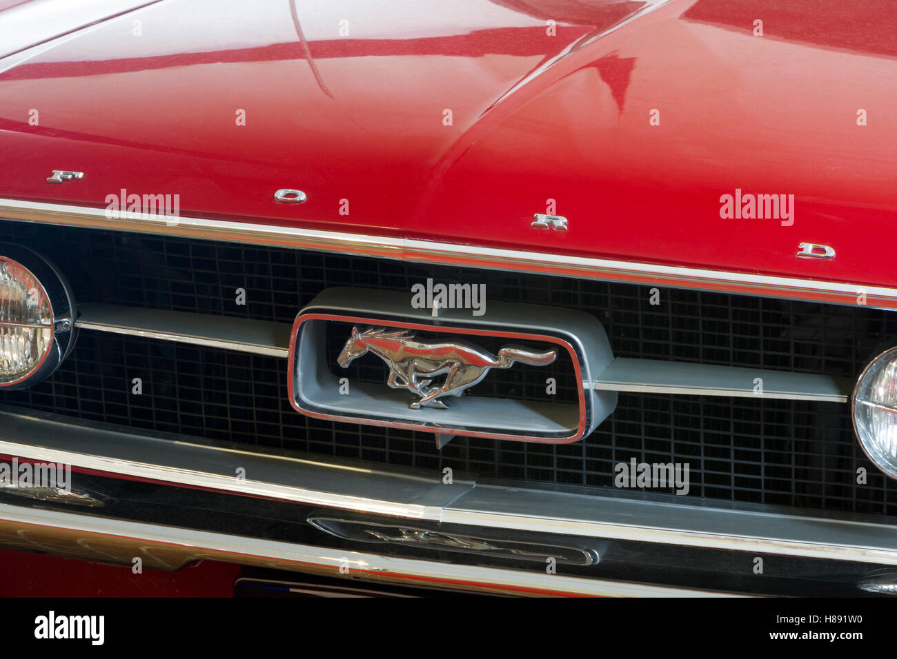 Detail des Jahres 1967 Ford Mustang Fastback GTA einen Code 289 Stockfoto