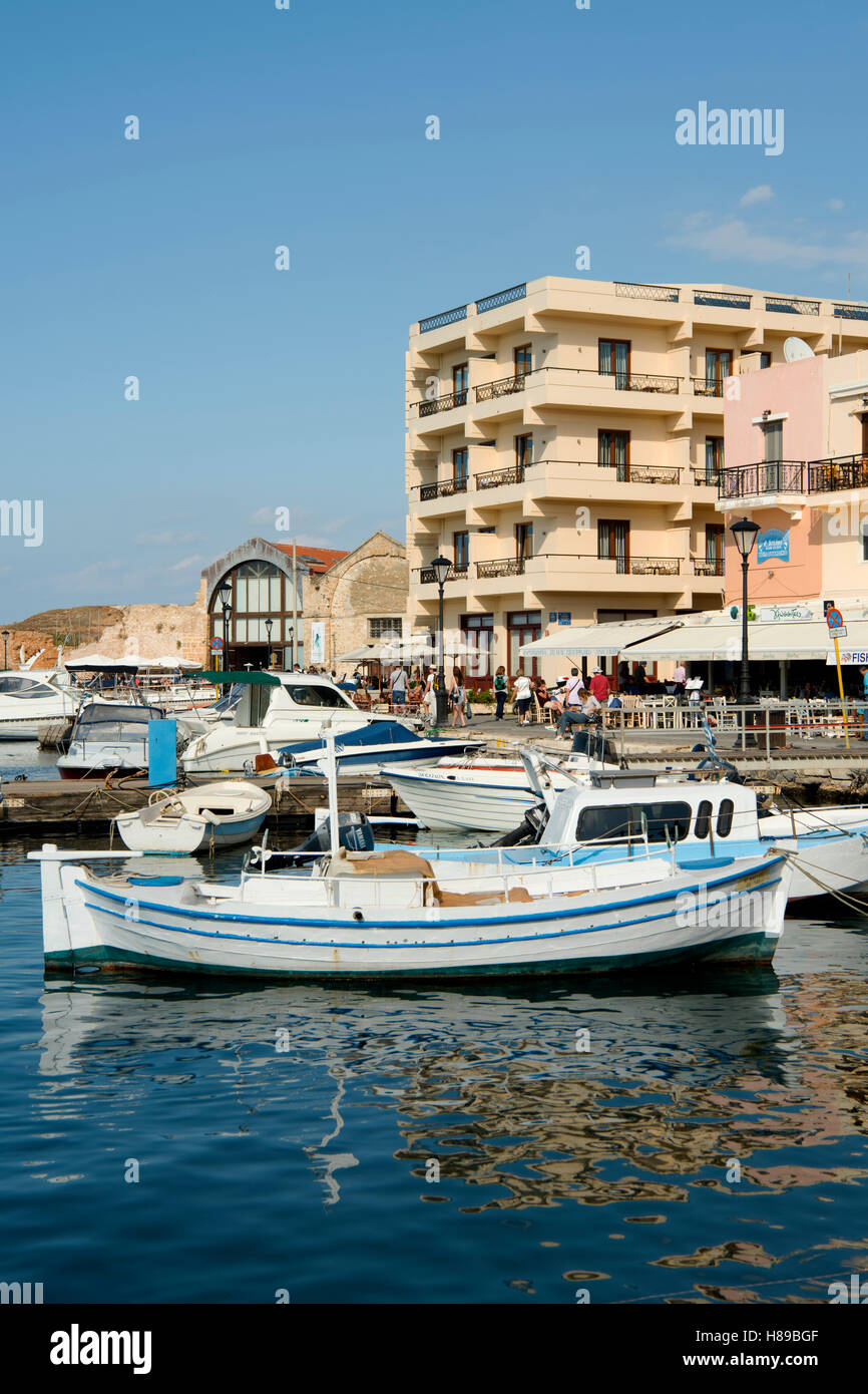Griechenland, Kreta, Chania, Hotel Porto Veneziano Im Osten des Venezianischen Hafen Stockfoto