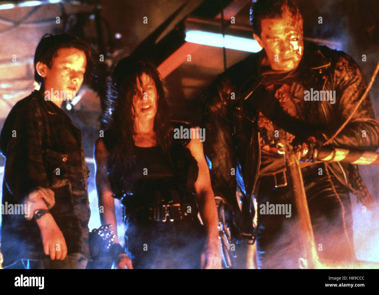 Terminator II - Tag der Abrechnung (TERMINATOR II), USA 1991, Regie; James Cameron, EDWARD FURLONG, LINDA HAMILTON, ARNOLD SCHWARZENEGGER Stockfoto
