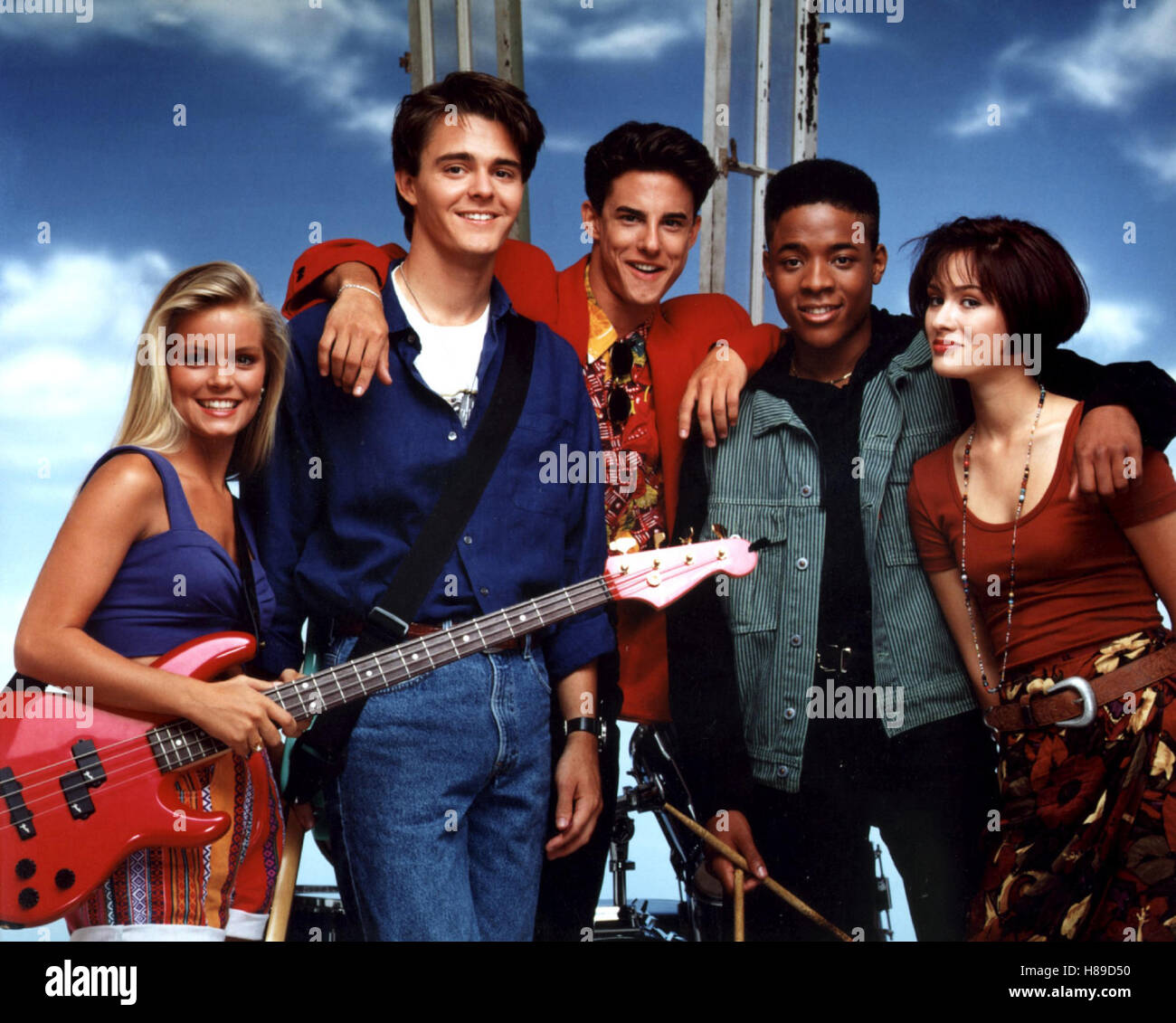 California Dreams, (CALIFORNIA DREAMS) USA 1992, Regie: Don Barnhardt, KELLY PACKARD, BRENT GORE, MICHAEL CADE, WILLIAM JAMES JONES, HEIDI NOELLE LENHARDT, Stichwort: Band, Gitarre, Teens Stockfoto