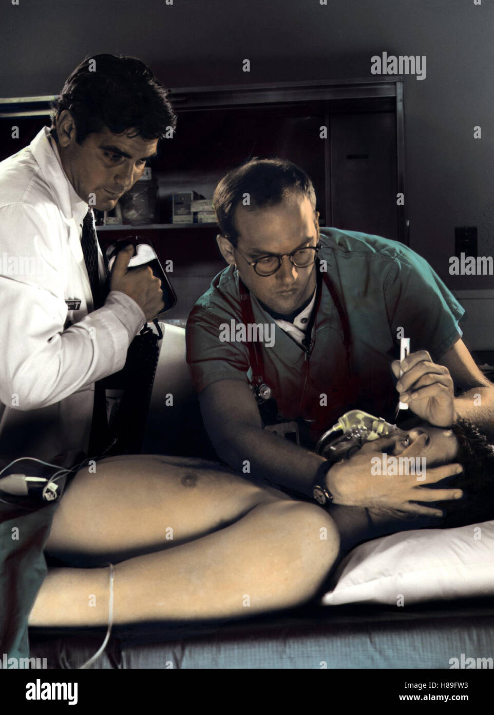 Notaufnahme, (e.r. - EMERGENCY ROOM) USA 1994, Regie: Rod Holcomb, GEORGE CLOONEY, ANTHONY EDWARDS, Stichwort: Arzt, Patient, listed, Rechtssprechung Stockfoto