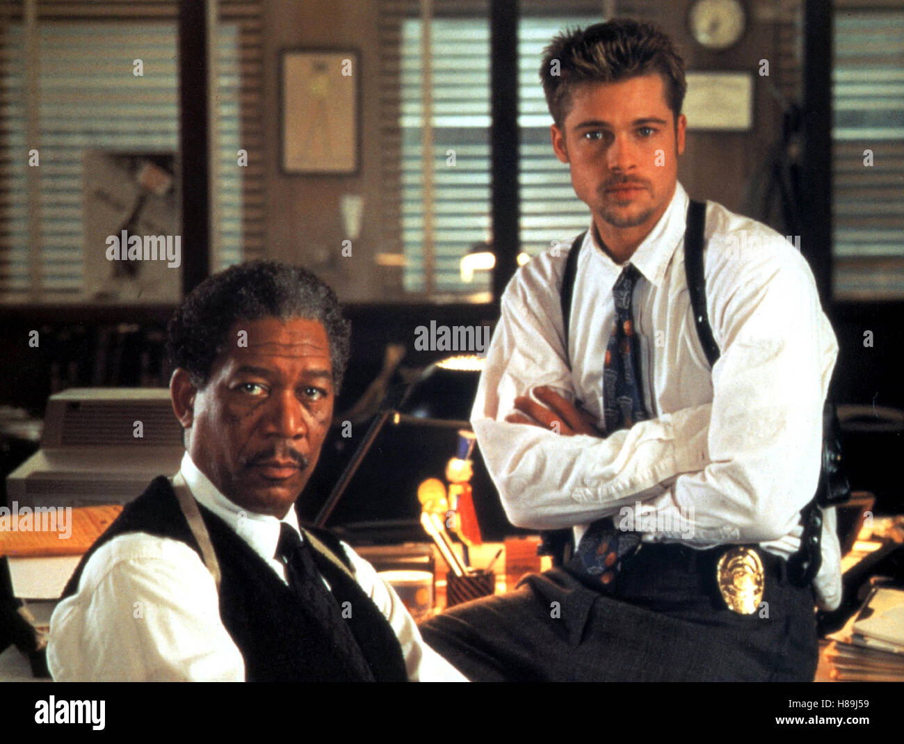 Sieben (sieben) USA 1996, Regie: David Fincher, MORGAN FREEMAN, BRAD PITT Stockfoto