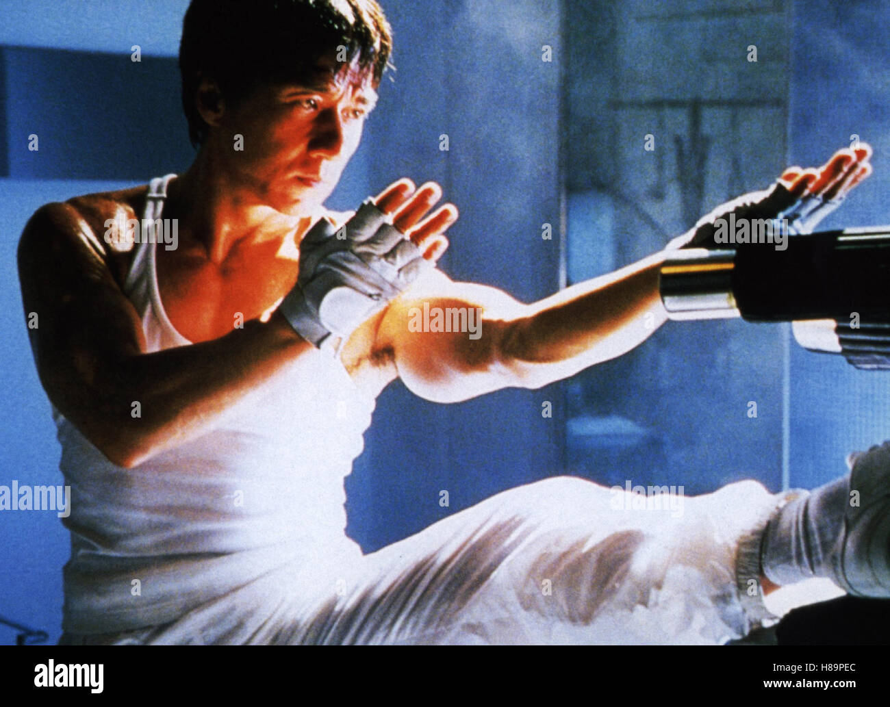Unter Kontrolle (Griff) HK 1999, Regie: Vincent Kok, JACKIE CHAN, Stichwort: Kämpfer Stockfoto