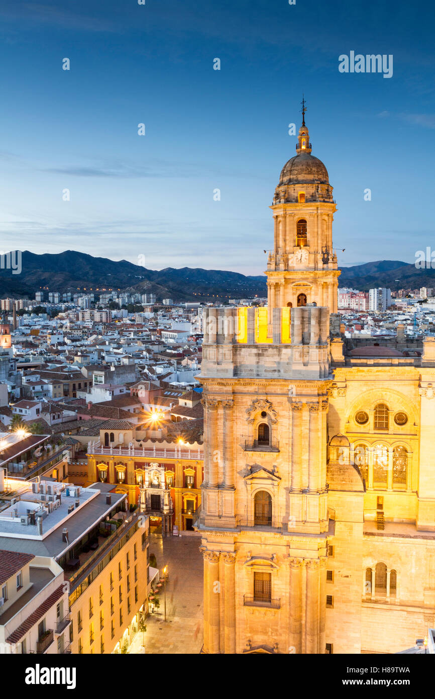 Kathedrale von La Encarnación, bekannt als "La Manquita", Málaga, Spanien Stockfoto