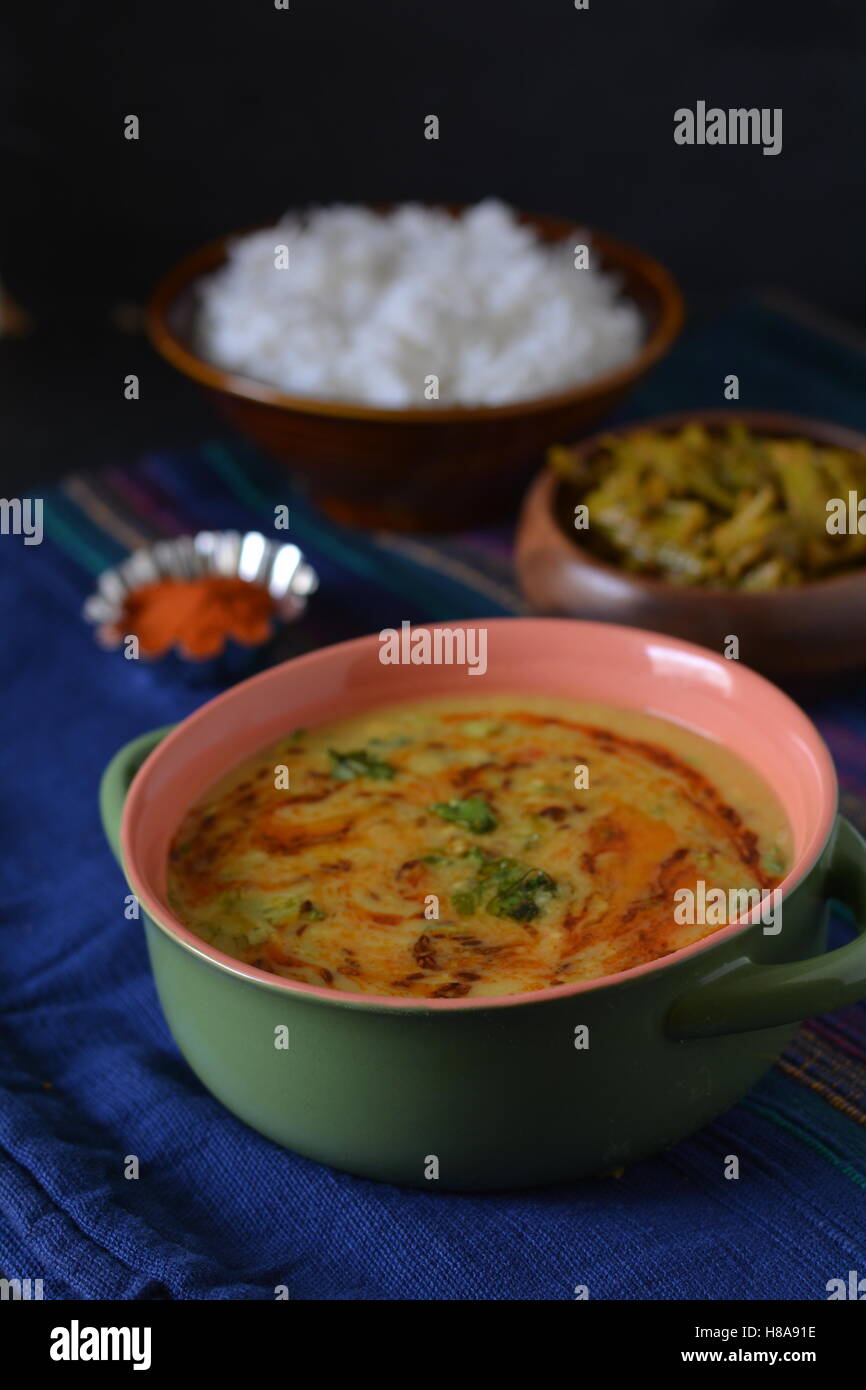 Daal Tadka / indische Linsensuppe curry Stockfoto