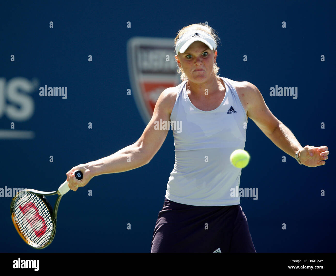 Melanie Oudin, USA, U.S. Open 2009, Grand-Slam-Turnier, USTA Billie Jean King National Tennis Center, New York, USA Stockfoto