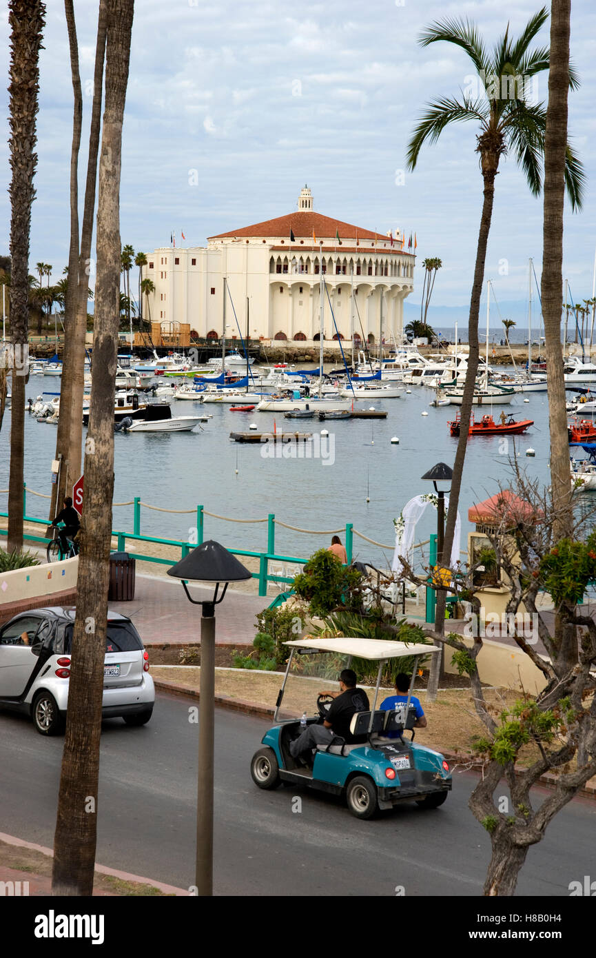 Die Avalon Ballroom / Casino auf Catalina Island vor der Küste von Süd-Kalifornien Stockfoto