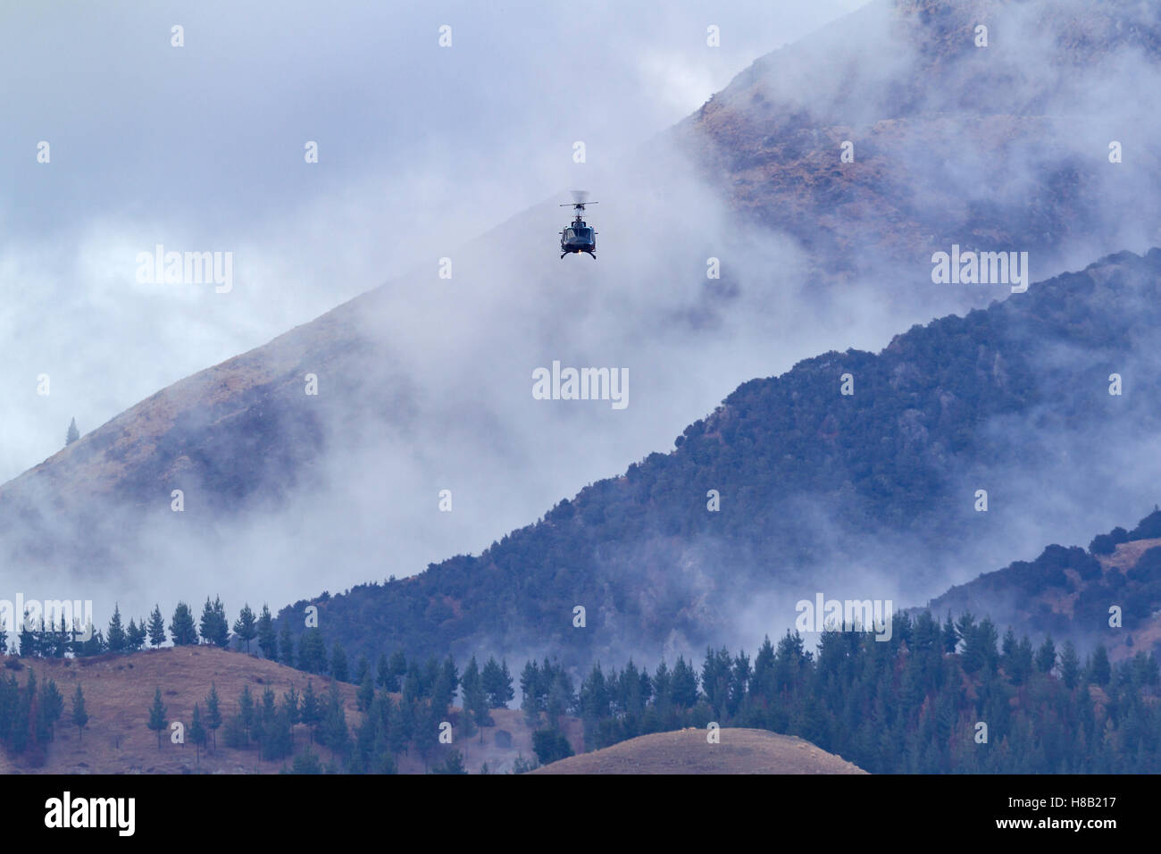 Royal New Zealand Air Force (RNZAF) Bell UH - 1H Iroquois Hubschrauber Stockfoto