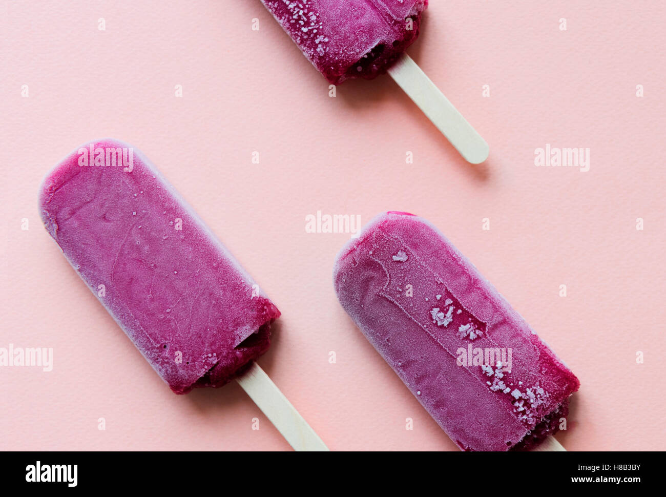 Eis Pop aromatisierte Eis gefrorenes Dessert süße leckere Konzept Stockfoto