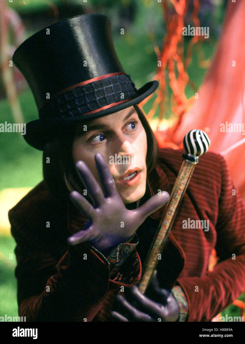Charlie Und Sterben Bad Charlie Und Die Schokolade Fabrik Usa Uk 2005 Tim Burton Augustus Globb Philip Wiegratz Und Frau Gloop Franziska Troegner Regie Tim Burton Aka Charlie Und Die Schokoladenfabrik Stockfotografie