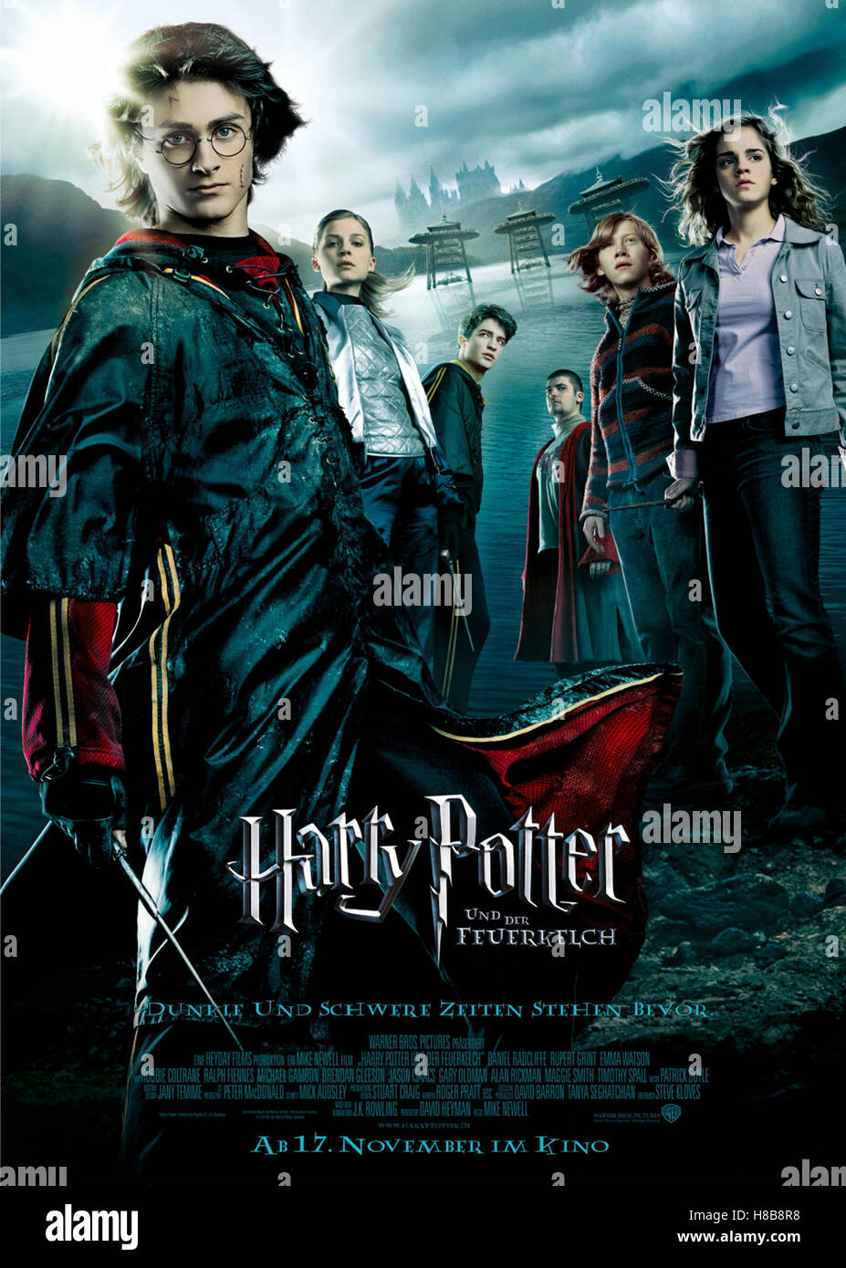 Harry Potter Essentials, (HARRY POTTER und der Feuerkelch) GB-USA 2005, Regie: Mike Newell, DANIEL RADCLIFFE, RUPERT GRINT, EMMA WATSON, Schlüssel: Plakat Stockfoto