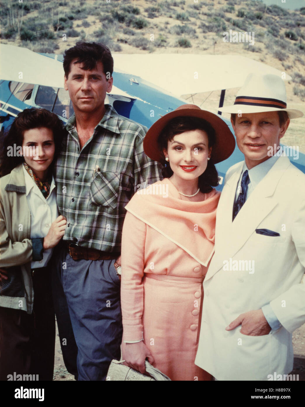 Sterben Sie Champagner-Dynastie (TILL WE AGAIN Meet) TVM GB 1989, Regie: Charles Jarrott, COURTNEY COX, BARRY BOSTWICK, LUCY GUTTERIDGE, MICHAEL YORK Stockfoto