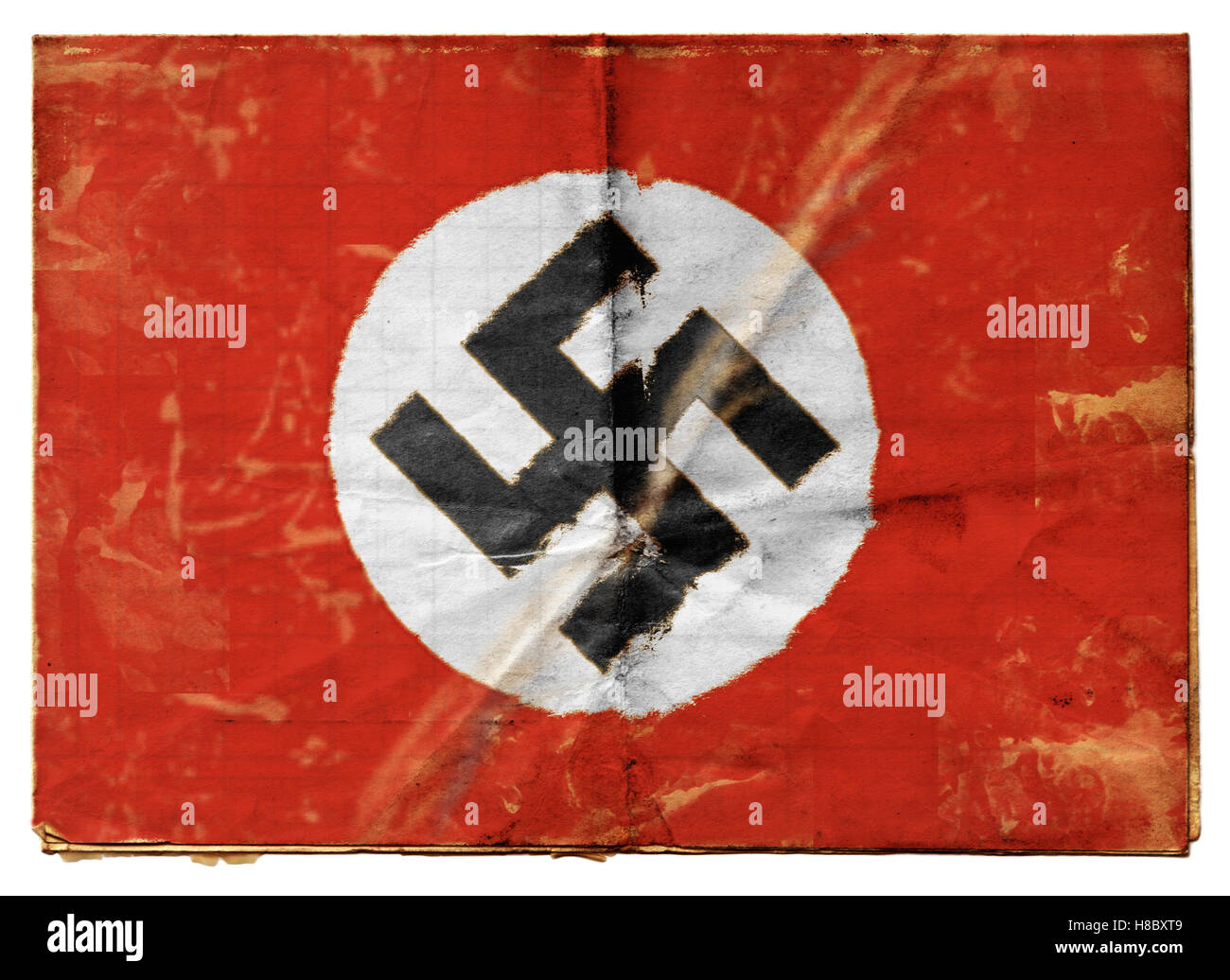 Die Flagge von Nazi-Deutschland. Stockfoto