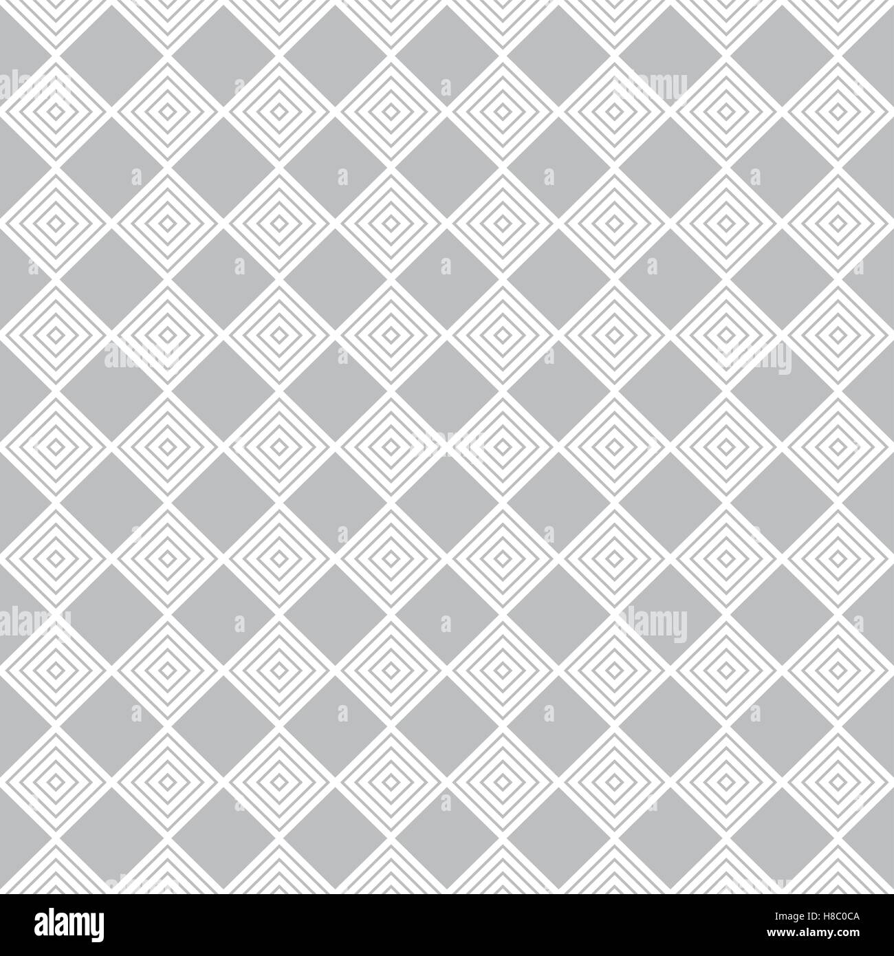 Geometrische nahtlose Muster mit Diamanten zu wiederholen. Die Textur in Form von einem Schachbrett. Vektor-illustration Stock Vektor