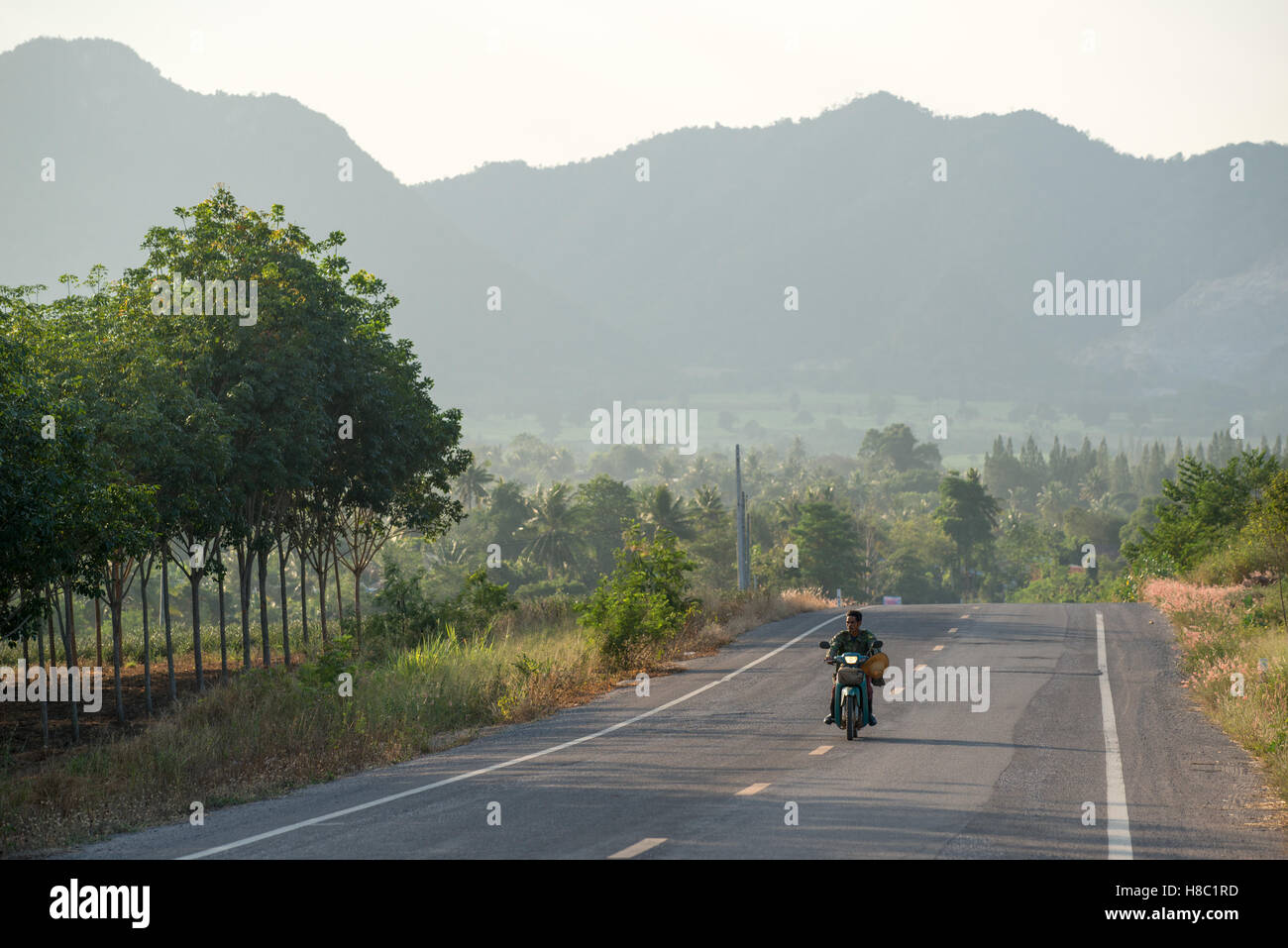 Alltag der Thais in Hua Hin Thailand Stockfoto