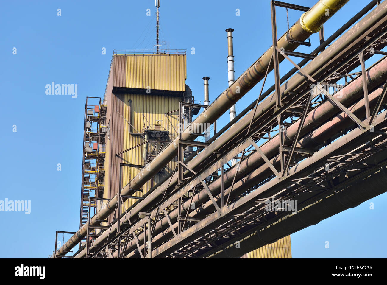 Verlassenen Industriegebiet in Charleroi, Belgien Stockfoto