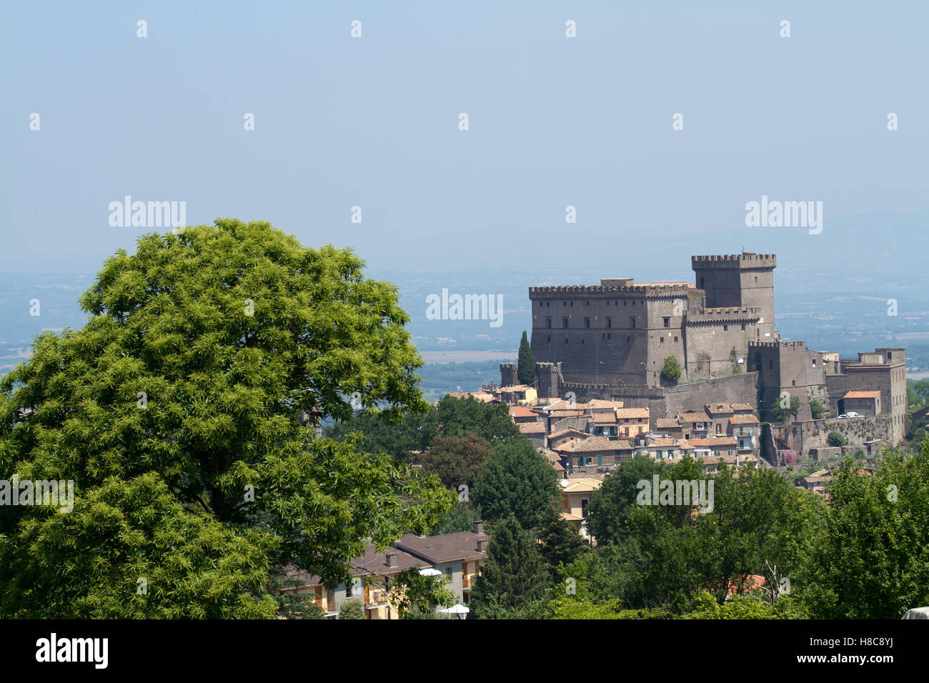 Soriano nel Cimino Burg gehörte der Familie Orsini Stockfoto