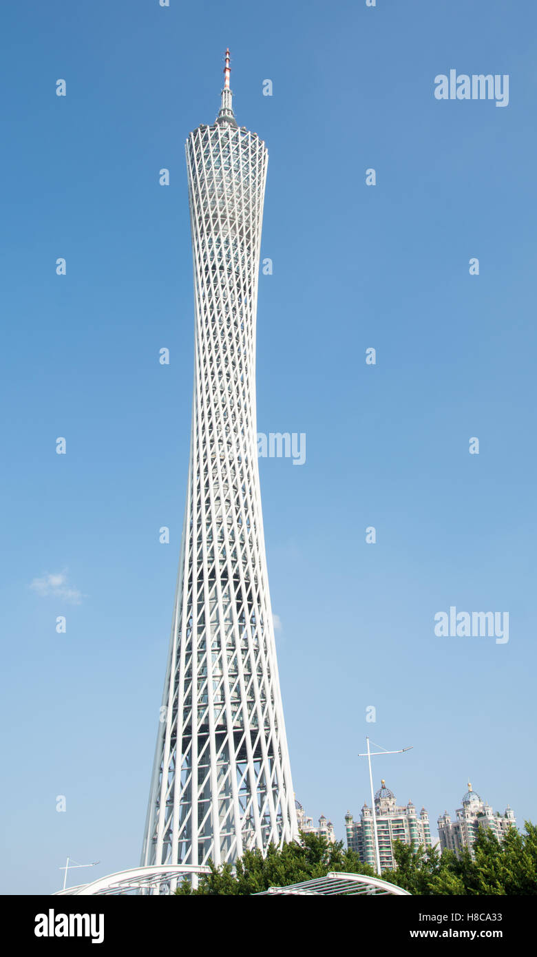 Guangzhou Canton Tower, tagsüber Blick, Guangdong Provinz, China Stockfoto