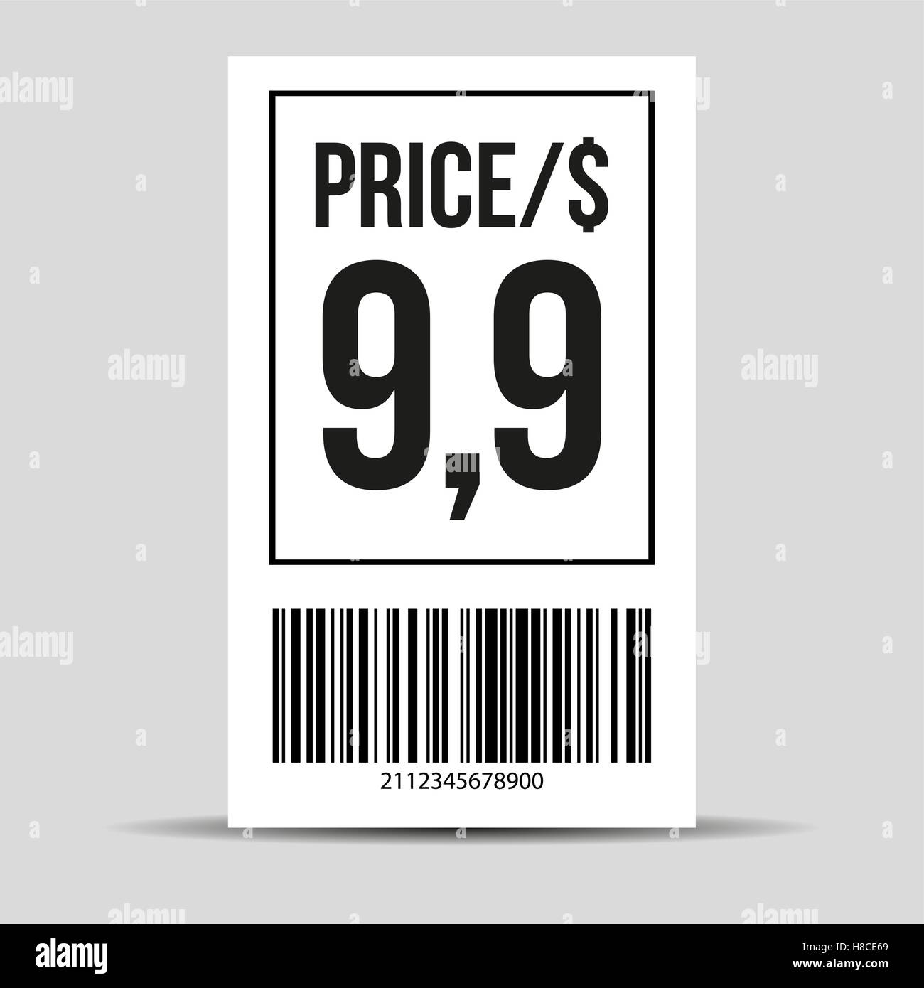 Barcode Label Vektor - Preisschild Stock Vektor