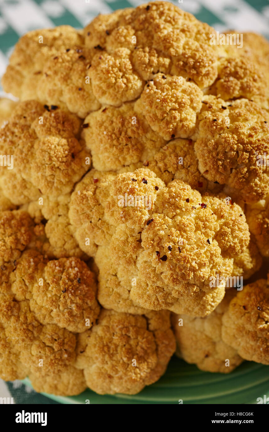 Leiter der Braten gelber Blumenkohl Stockfoto