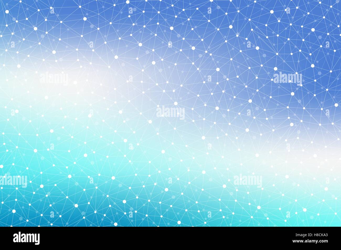 Grafische Zusammenfassung Hintergrund Kommunikation. Wissenschaftliche Muster mit Verbindungen. Minimale Array Strichen und Punkten. Visualisierung von digitalen Daten. Wissenschaftliche Vektor-Illustration. Stock Vektor