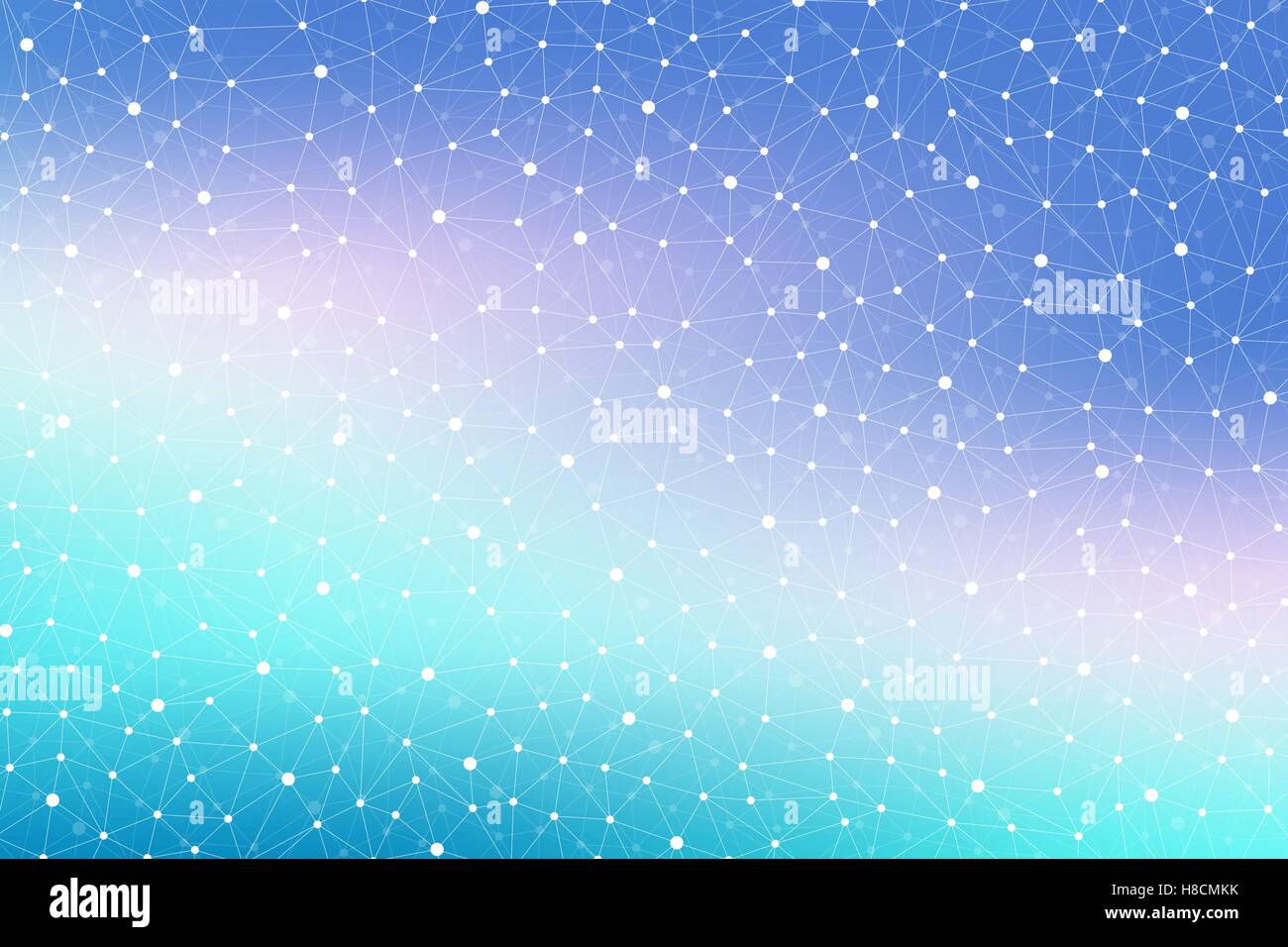 Geometrischen abstrakten Hintergrund mit Verbindungslinie und Punkten. Moderne stilvolle polygonalen Kulisse für Ihr Design. Vektor-Illustration. Stock Vektor