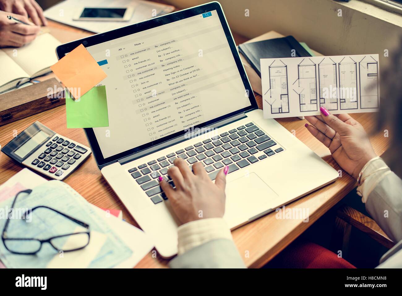 Netzwerk-Verbindung Daten digitale Technologiekonzept Stockfoto