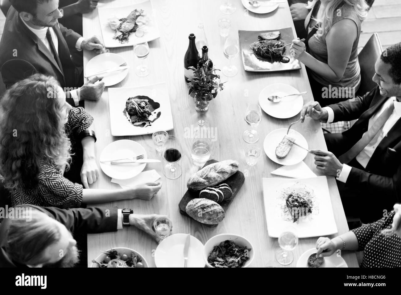 Essen Catering Küche kulinarische Gourmet-Party Konzept Stockfoto