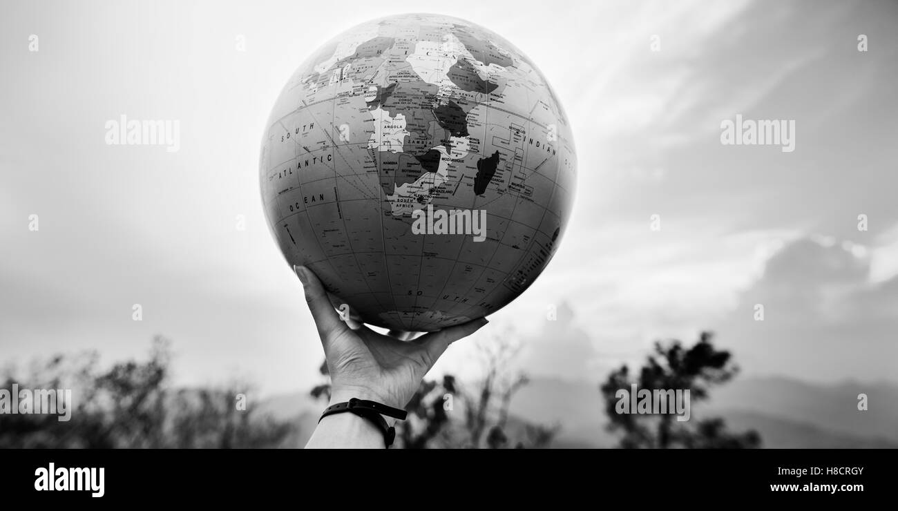 Person Traveler Travel Destination Konzept Stockfoto