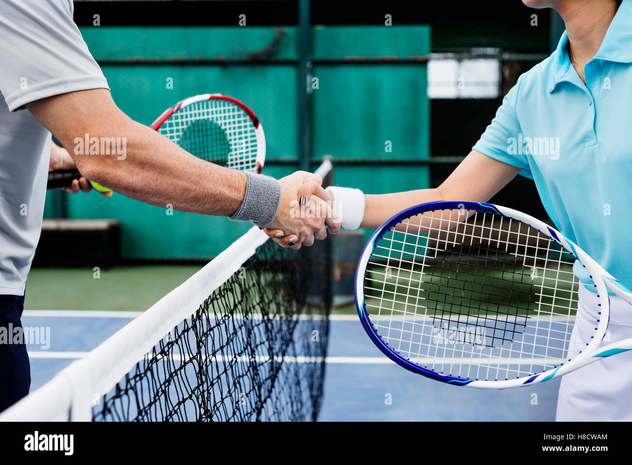Tennis-Training Coaching Training Sportler aktiv Konzept Stockfoto