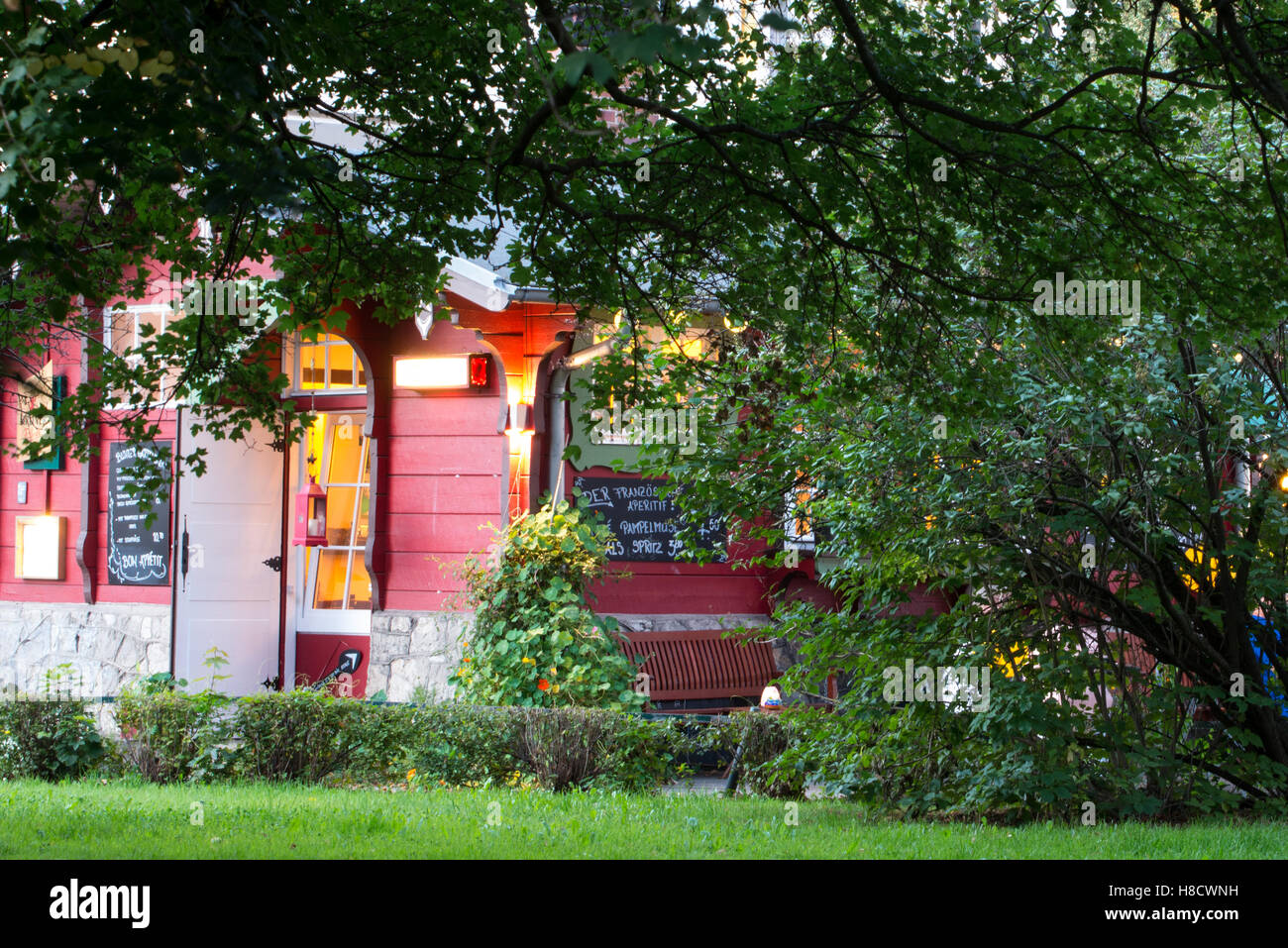 La Creperie-Creplala platziert Kantstraße Kant Straße Berlin Charlottenburg, Deutschland Stockfoto