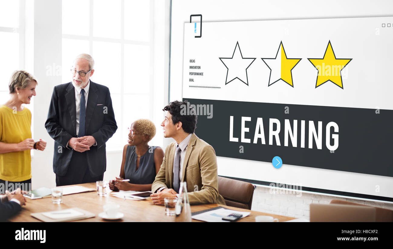 Leistungsfaehigen Lernkonzept Erfolg Training Stockfoto