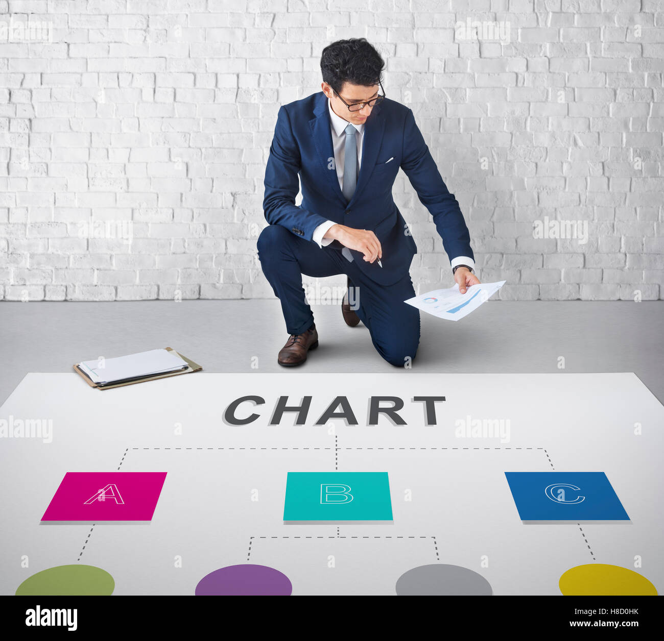 Chart Organisation Position Strukturkonzept Stockfoto