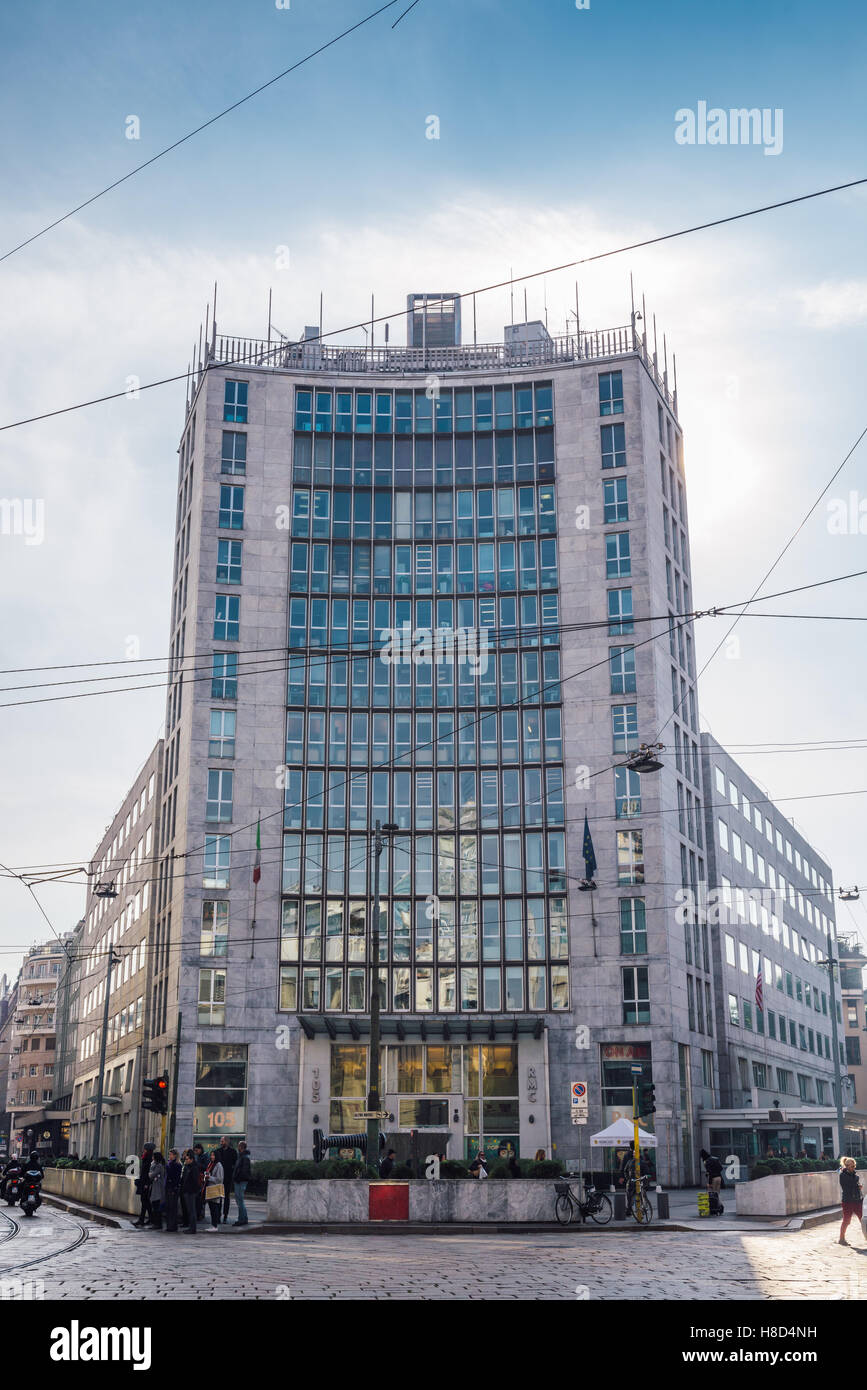 Das amerikanische Konsulat im Stadtteil Turati von Mailand. Den USA und Italien haben eine lange und diplomatische Beziehungen Stockfoto