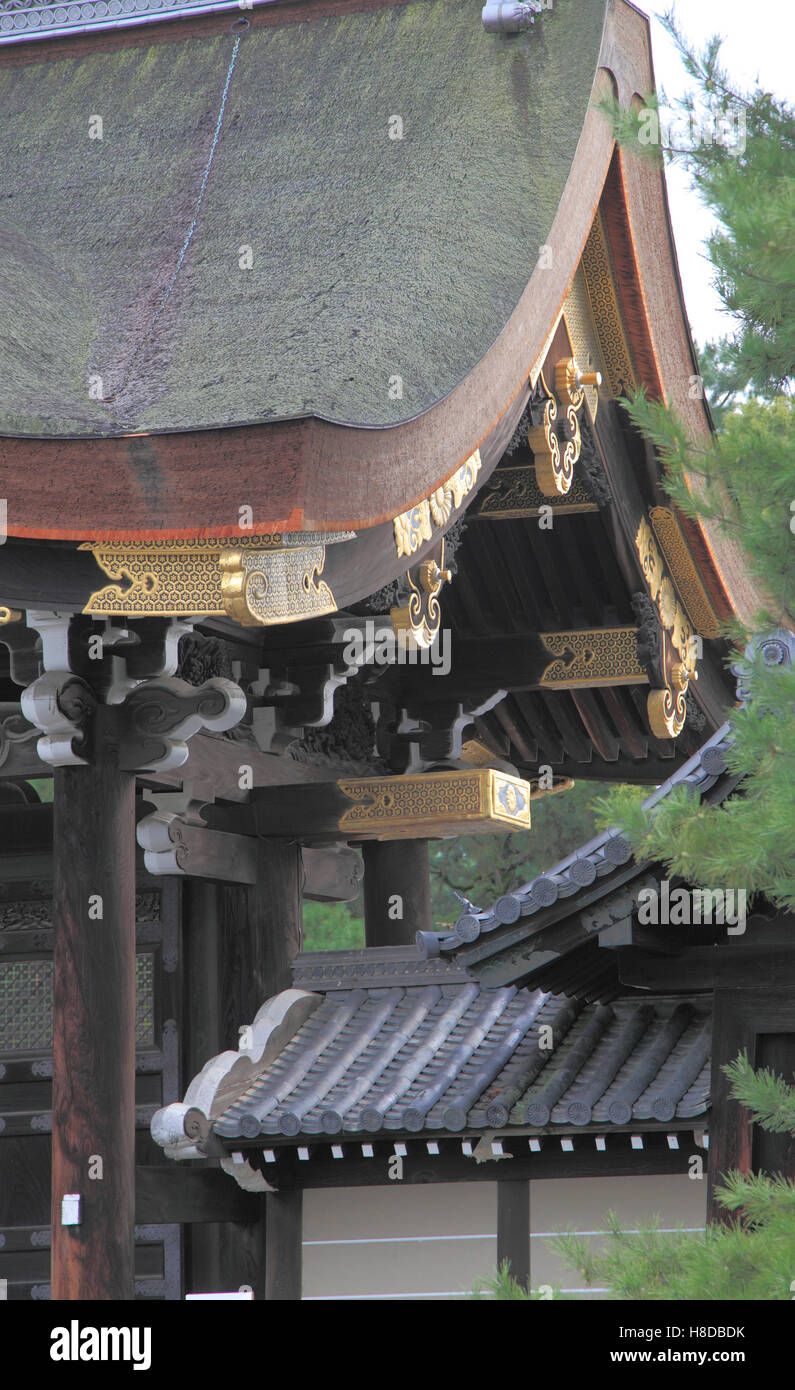 Japan, Kyoto, Imperial Palace, Tor, Stockfoto