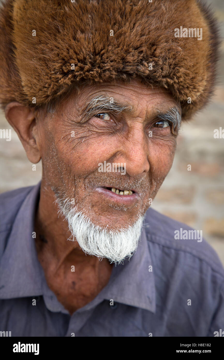 Porträt des usbekischen Mann, Zentralasien, Usbekistan Stockfoto