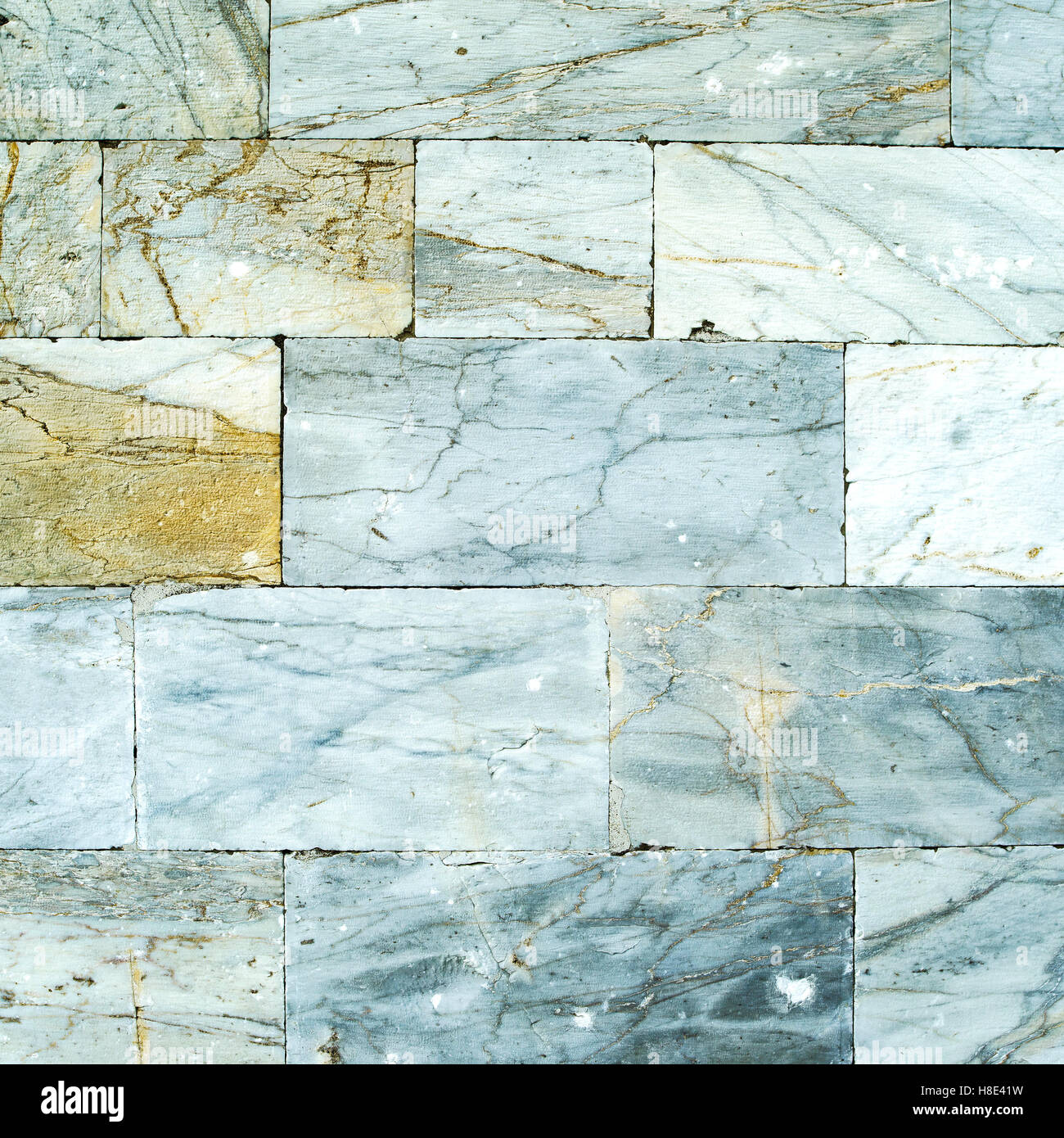 Marmor im Alter Oberfläche Boden oder Wand. Hochauflösende Texturen und Muster. Stockfoto