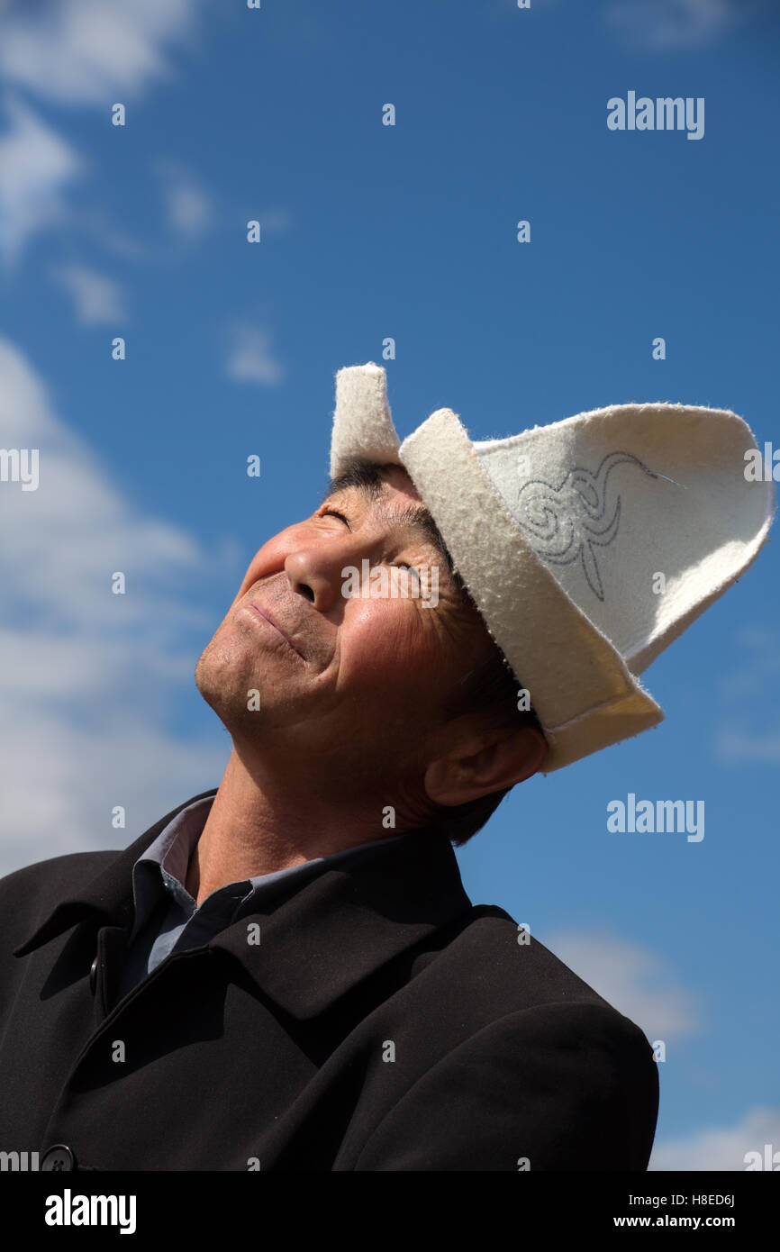 Kirgisistan - Porträt von Menschen - reisen Zentralasien - Seidenstraße Stockfoto