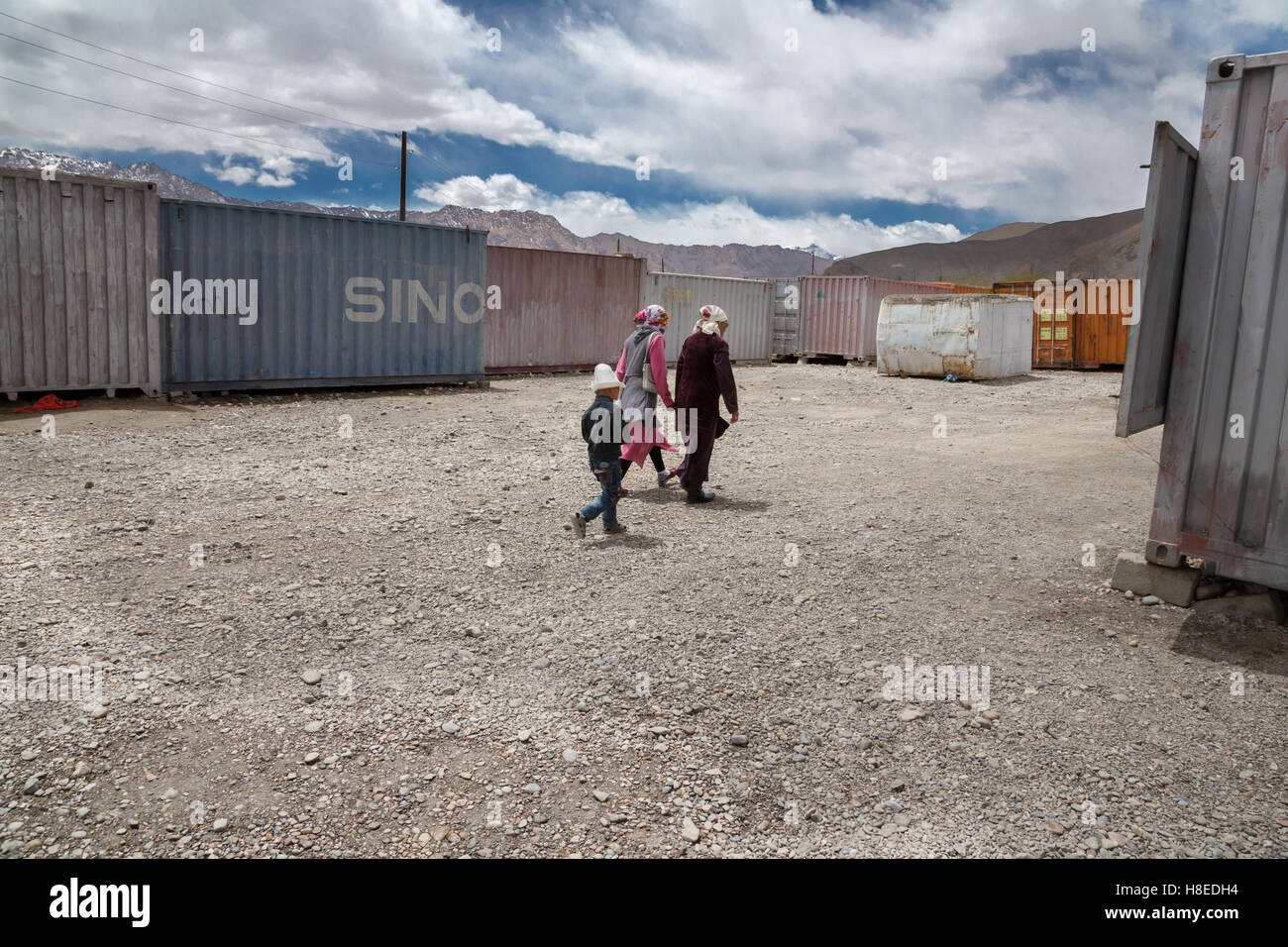 Markt von Murghab - Pamir-Pamir - GBAO Provinz - Tadschikistan-Dach der Welt Stockfoto