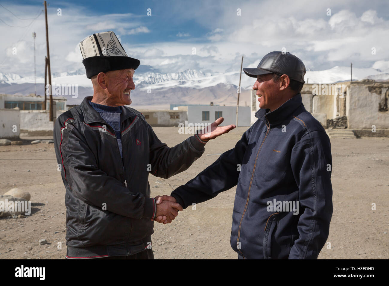 Porträt von Mann oder Frau in Khorog, BGAO Provinz - Tadschikistan Stockfoto