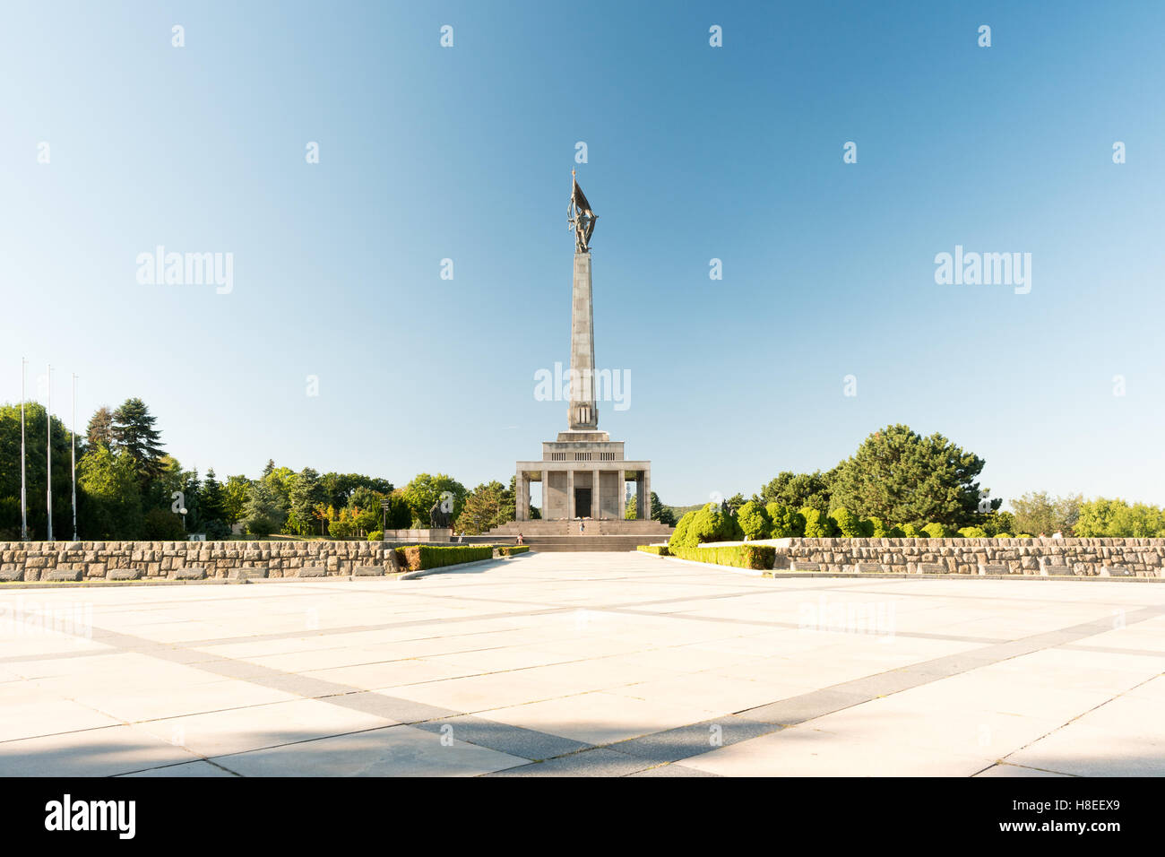 Slavin - Denkmal und Friedhof für die Soldaten der sowjetischen Armee Stockfoto