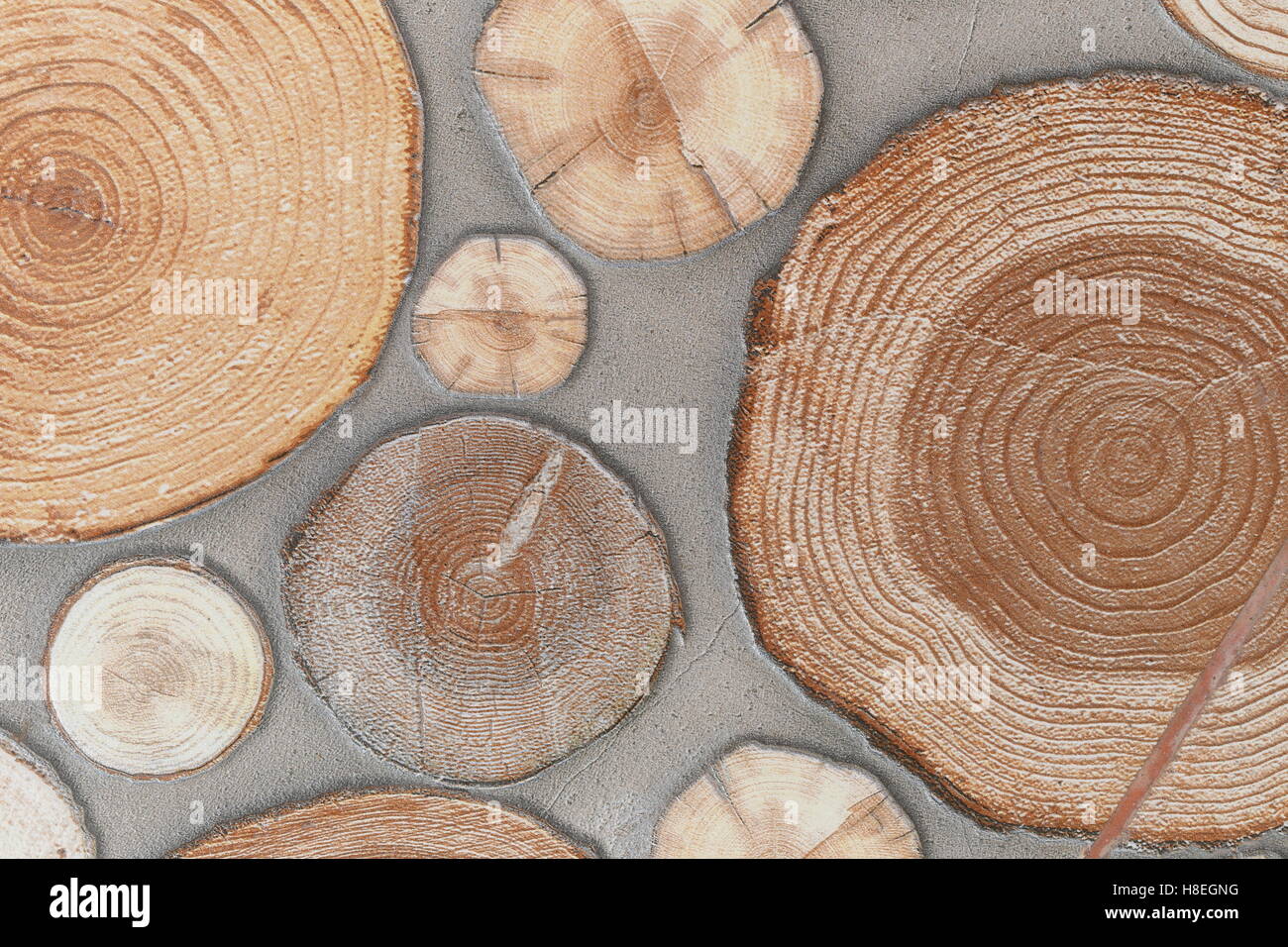 Oberfläche der Fliesen im Muster braun Holz für Design-Hintergrund. Stockfoto