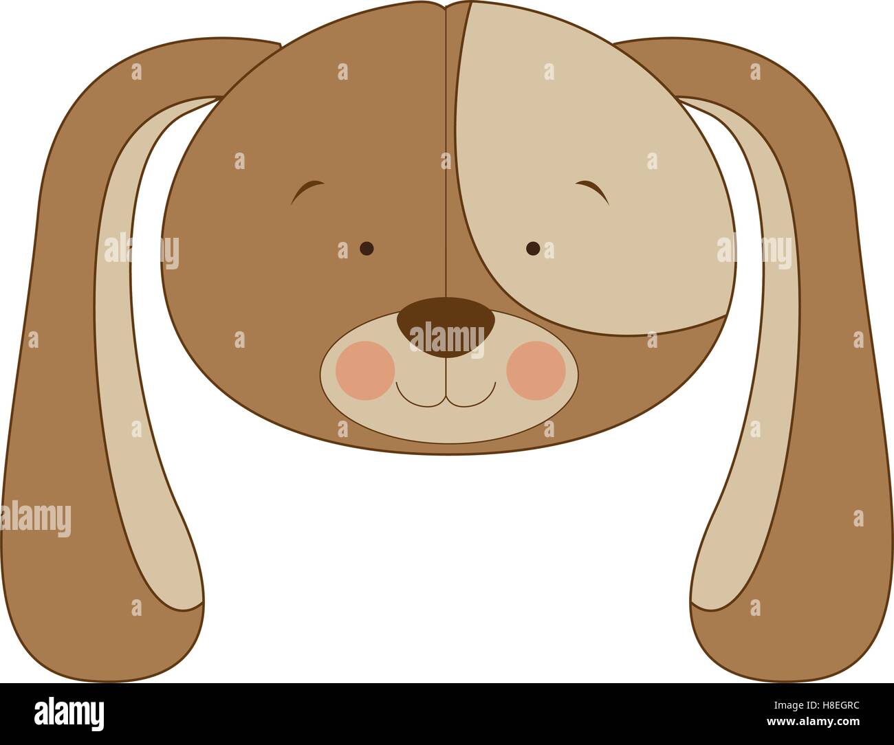 Hund Cartoon Charakter Symbol Bild Vektor Illustration-design Stock Vektor