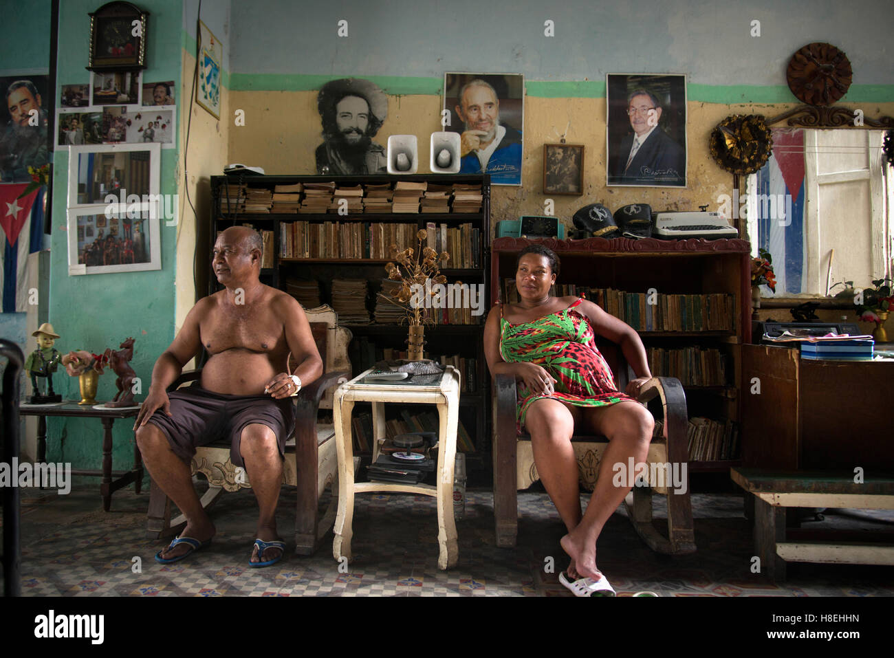 In einem Haus - La Havanna - Kuba Stockfoto