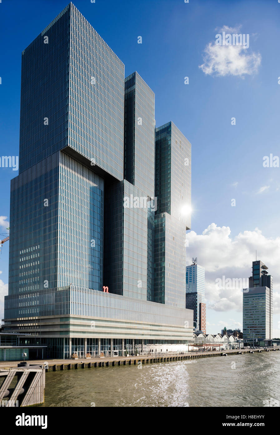 De Rotterdam, Wilhelminakade, Rotterdam, Niederlande, Europa Stockfoto