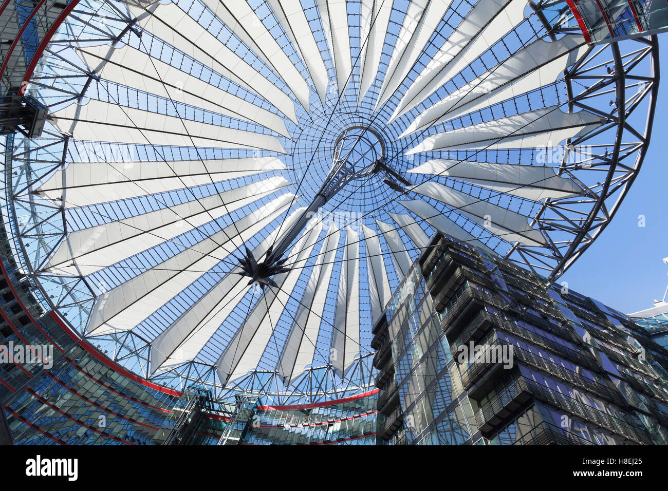 Sony Center, der Potsdamer Platz, Berlin Mitte, Berlin, Deutschland, Europa Stockfoto